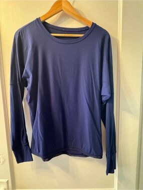 lululemon athletica Navy Long Sleeve Crew Top